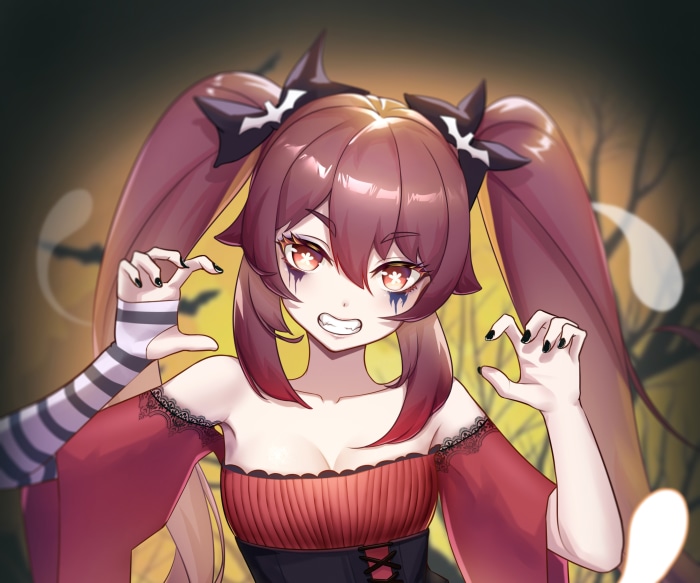 Hu Tao from Genshin Impact Halloween