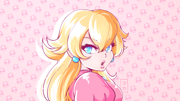 Princess Peach from Super Mario Bros.
