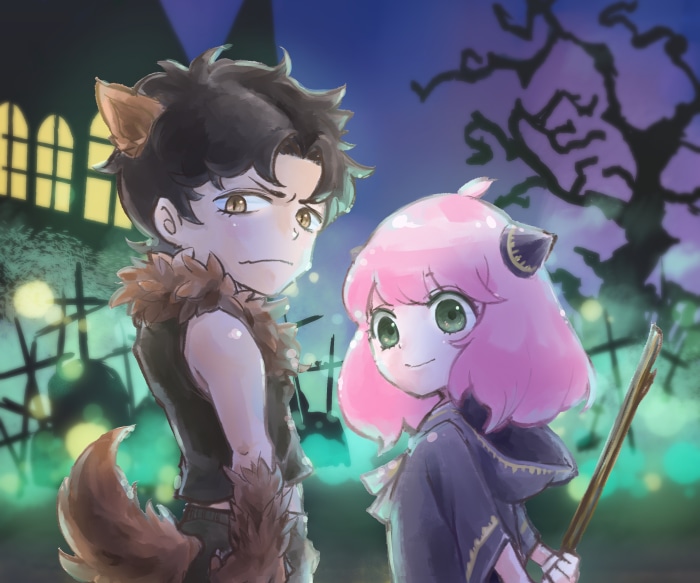 Damian Desmond and Anya Forger from Spy X Family