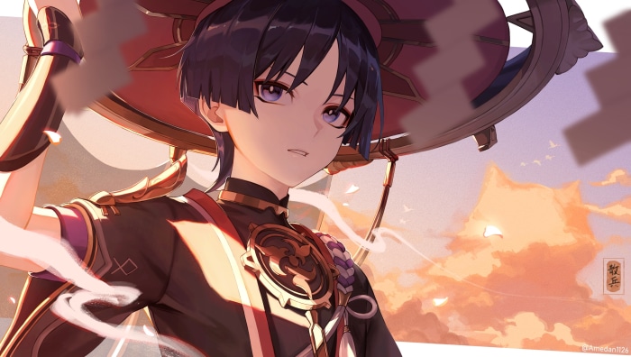 Scaramouche from Genshin Impact Artwork