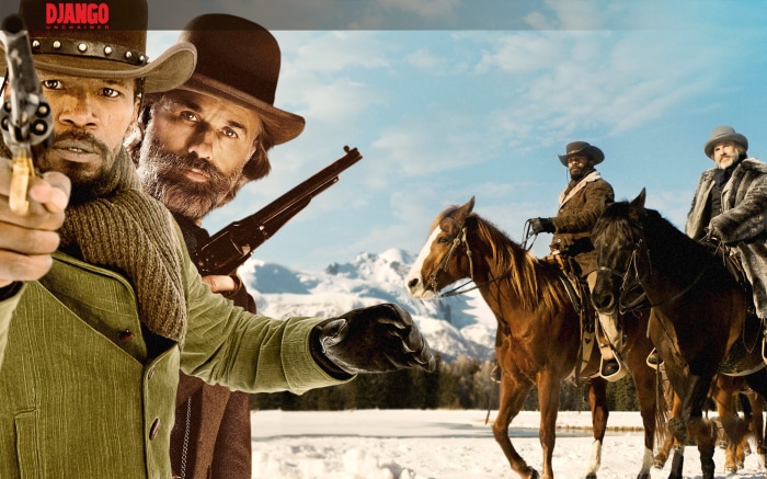 Django Unchained: Jamie Foxx and Christoph Waltz