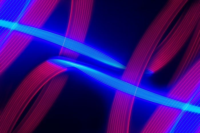 Abstract Neon Light Trails