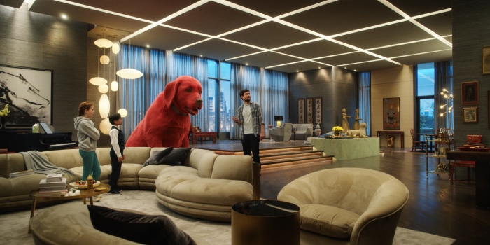 Clifford The Big Red Dog with Darby Camp and Jack Whitehall