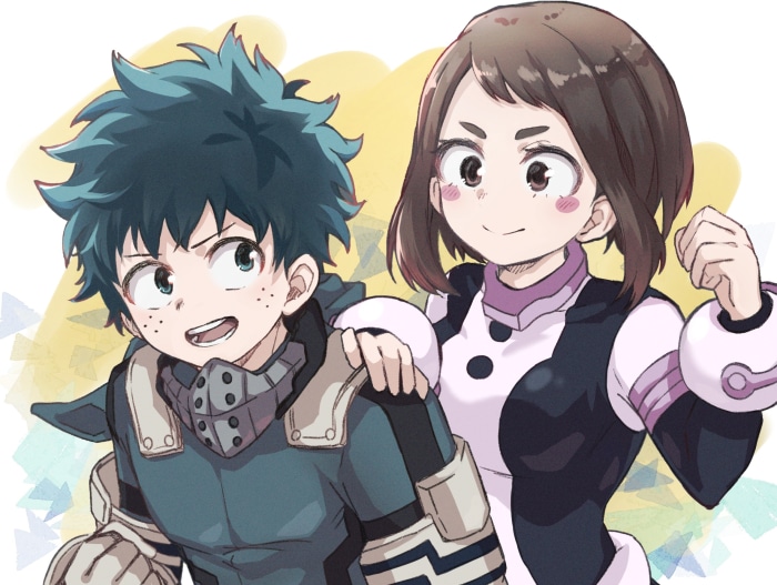 Izuku Midoriya and Ochako Uraraka from My Hero