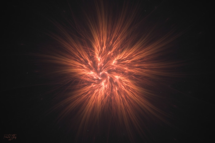 Abstract Fractal Starburst 4K