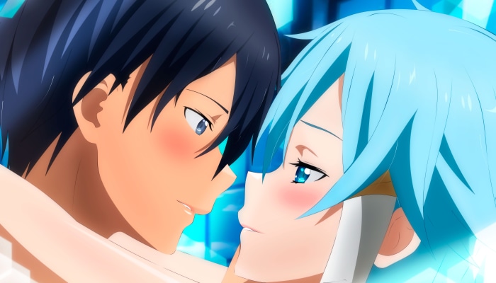 Kirito and Sinon from Sword Art Online
