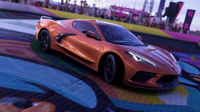 Orange Chevrolet Corvette C8 in Forza Horizon 5