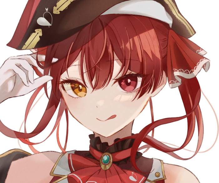 Houshou Marine from Hololive with Heterochromia