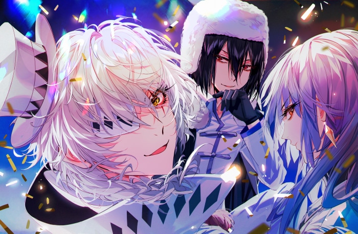 Sigma, Fyodor, and Nikolai from Bungou Stray Dogs