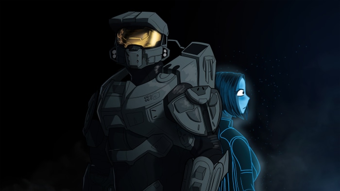 Master Chief and Cortana from Halo 5: Guardians 4K
