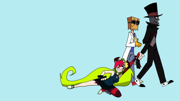 Villainous characters walking