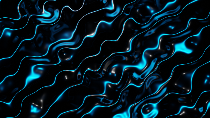 Abstract Black and Blue Wavy Surface