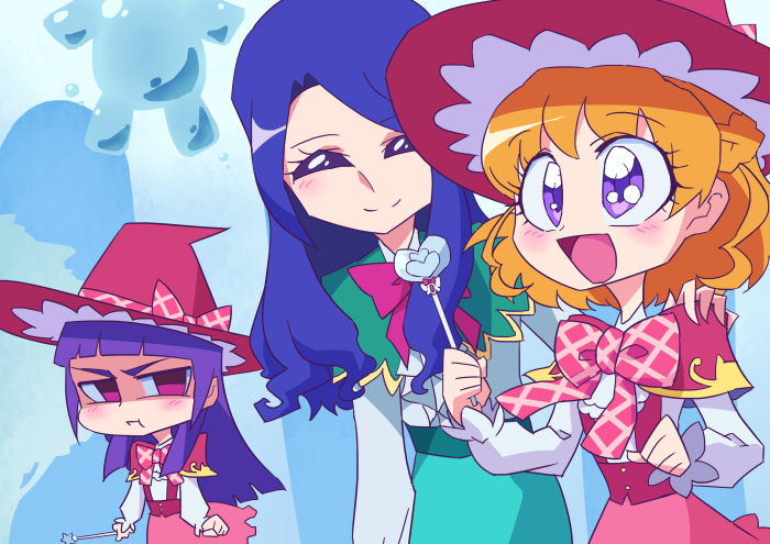 Maho Girls PreCure! Asahina Mirai, Izayoi Riko, and Rizu