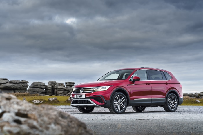 Red Volkswagen Tiguan Allspace Elegance SUV