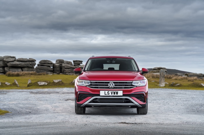 Red Volkswagen Tiguan Allspace Elegance SUV