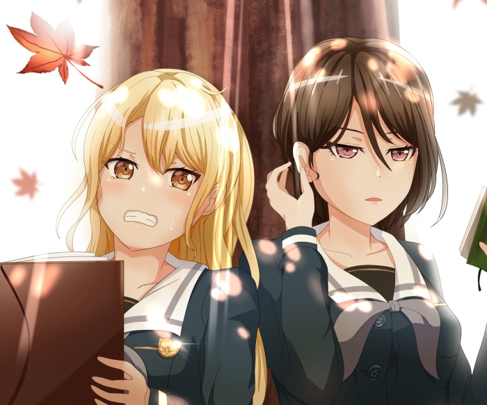 Rui Yashio and Kirigaya Touko from BanG Dream! Girls Band Party!