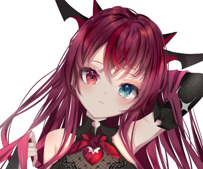 IRyS from Hololive with Heterochromia