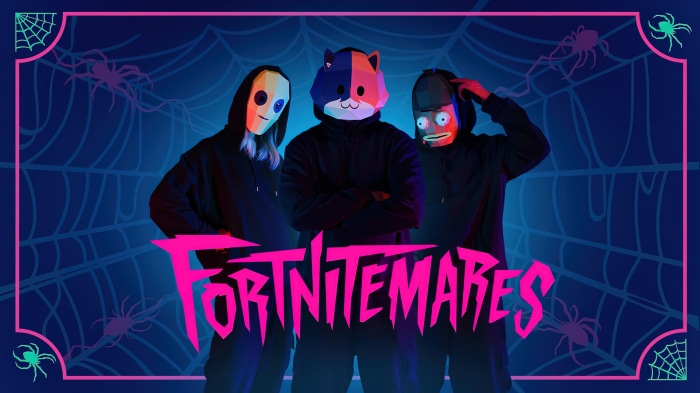Fortnitemares event with three masked figures