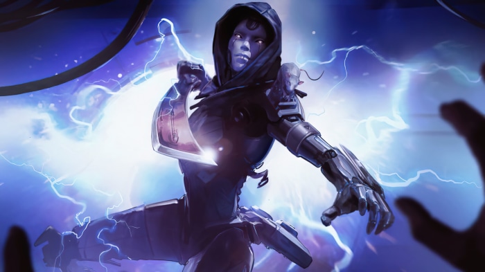 Ash from Apex Legends with lightning
