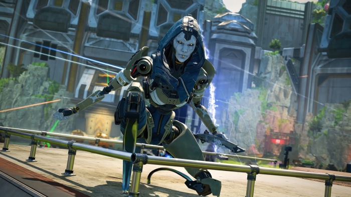 Ash from Apex Legends in a futuristic setting