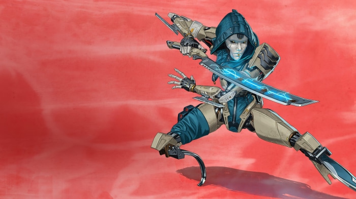 Ash from Apex Legends with electric swords