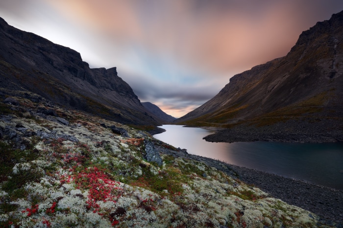 Kukisvumchorr Pass and Long Lake, Khibiny Mountains, Russia