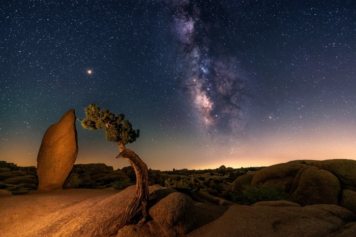 Desert Starry Sky Night 4K