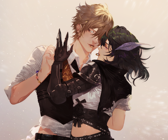 Ignis Scientia and Noctis Lucis Caelum from Final Fantasy XV