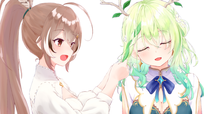 Nanashi Mumei and Ceres Fauna from Hololive