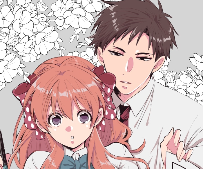 Chiyo Sakura and Umetarou Nozaki from Monthly Girls' Nozaki-kun