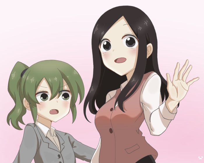 Futaba Igarashi and Touko Sakurai from My Senpai Is Annoying