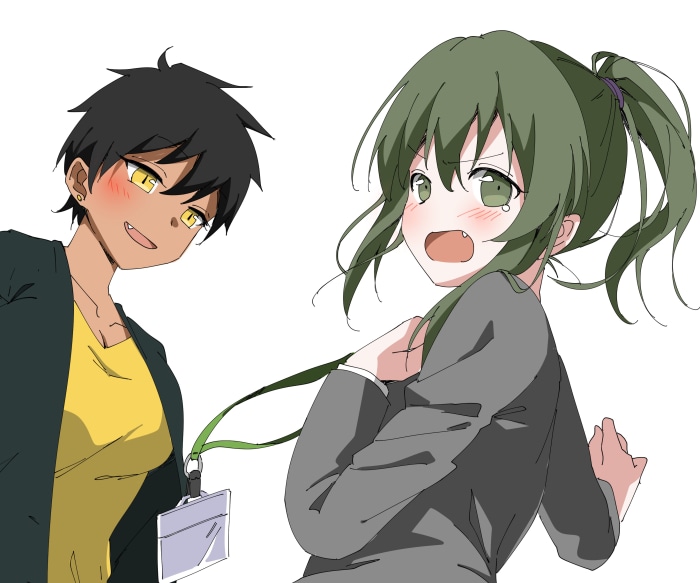 Futaba Igarashi and Natsumi Kurobe from My Senpai Is Annoying