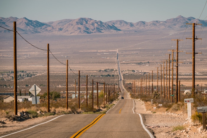 Camp Rock Road in Lucerne Valley, California