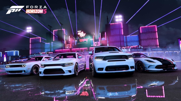 Forza Horizon 5 4K: Dodge Viper, Challenger, Charger, Durango