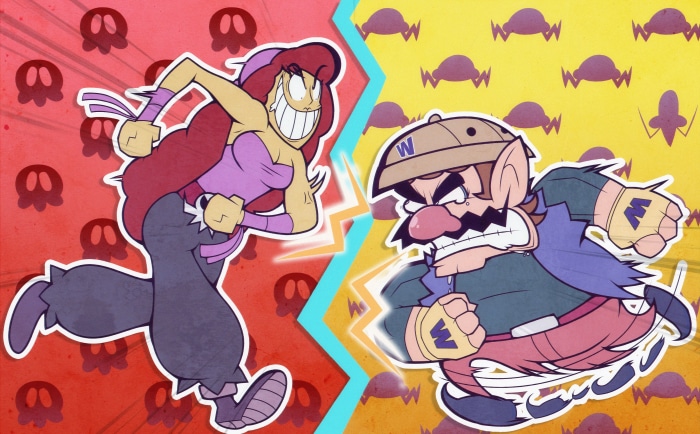 Captain Syrup and Wario from WarioWare Gold 4K