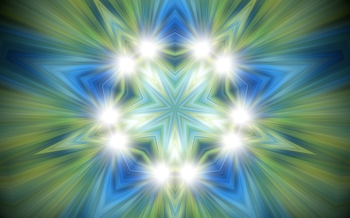 Abstract Kaleidoscope with Starbursts