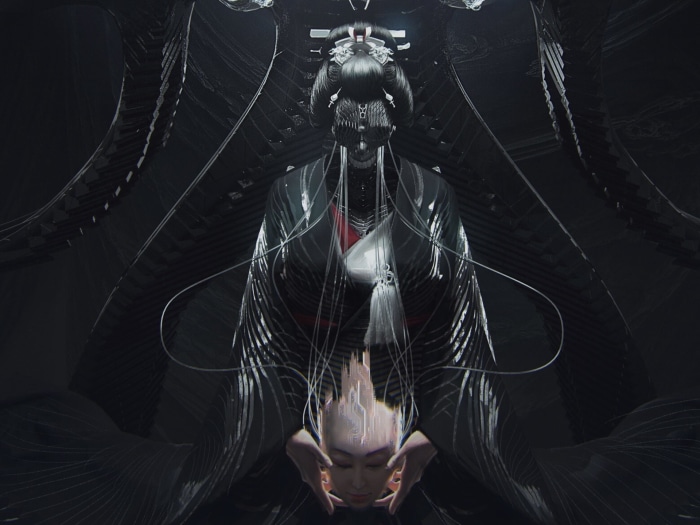 Human-shaped Sophon from The Three-Body Problem