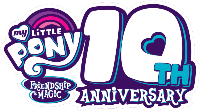 My Little Pony: Friendship Is Magic 10th Anniversary Logo