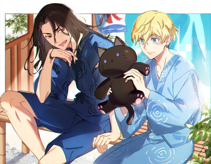 Chifuyu Matsuno and Keisuke Baji from Tokyo Revengers