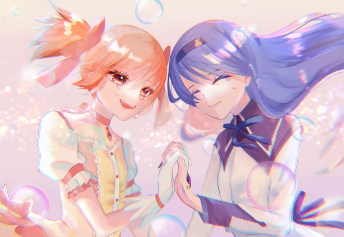 Madoka Kaname and Homura Akemi from Puella Magi Madoka Magica