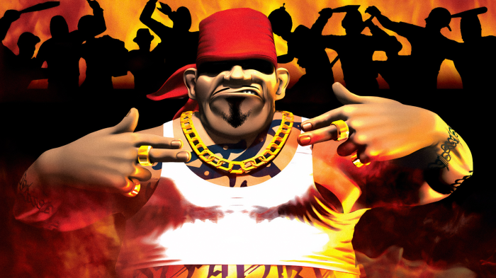 Rampage Begins! Character with gold chain and rings