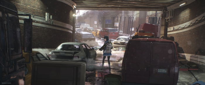 Moegun by Sayybils Post Apocalyptic Scene