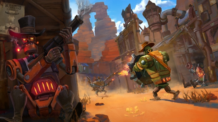 Robots in a Wild West shootout