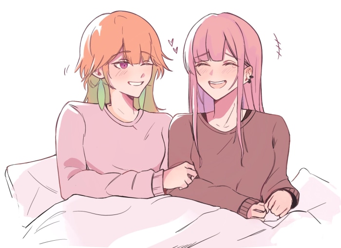 Takanashi Kiara and Calliope Mori from Hololive