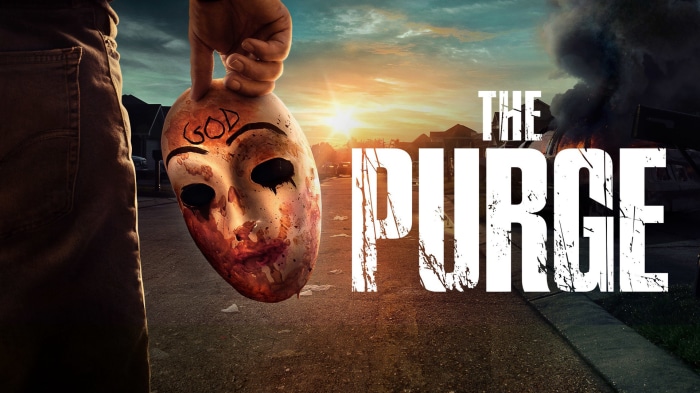 The Purge Mask at Sunset