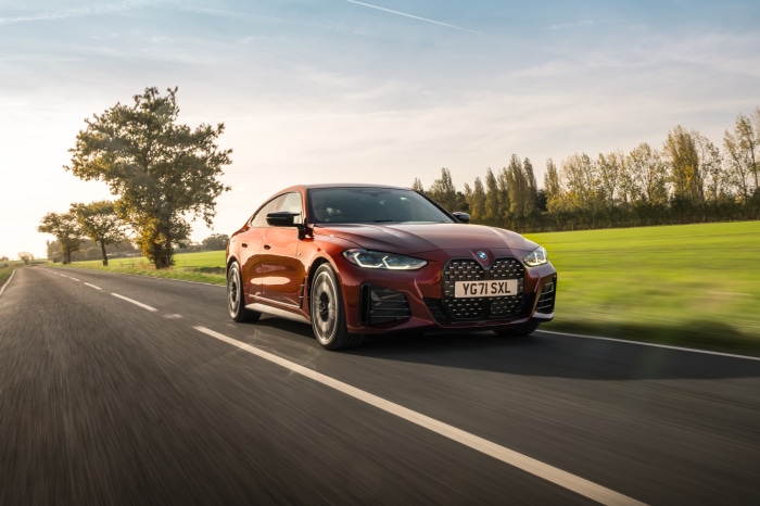 BMW M440i xDrive Gran Coupé on a road