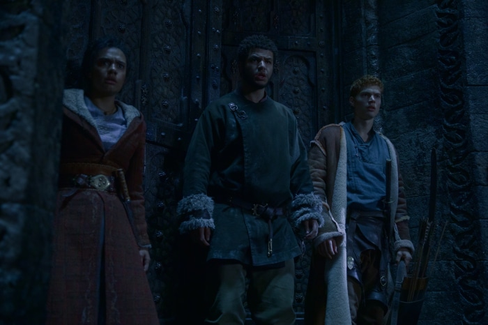 The Wheel of Time characters Egwene, Perrin, and Rand
