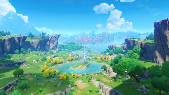 Genshin Impact 4K Mondstadt Landscape