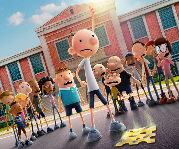 Greg Heffley and friends from Diary of a Wimpy Kid