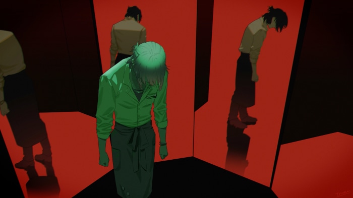 Nero from Promise of Wizard in a red room